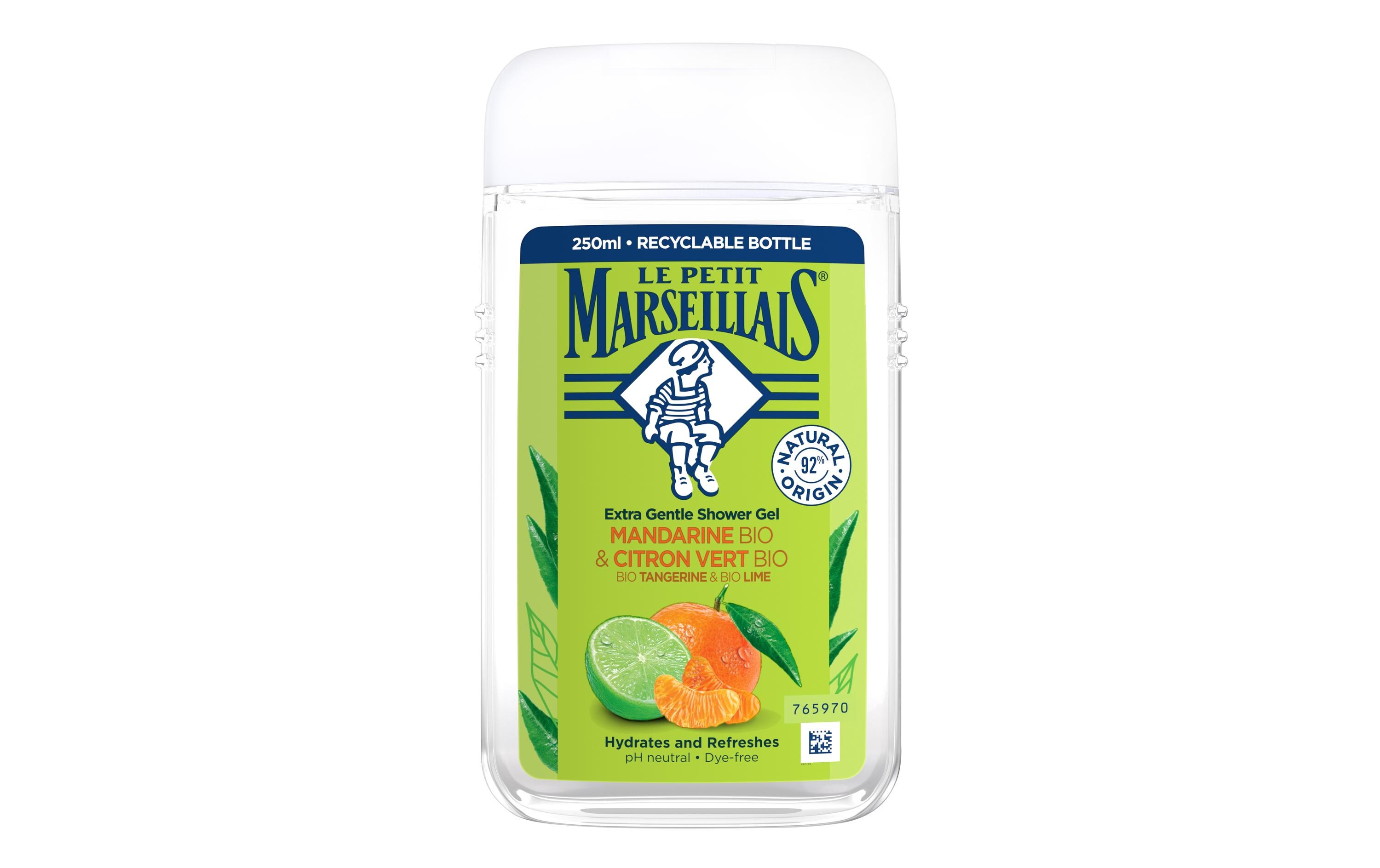 Duschgel Mandarine und Limette 250 mlZart duftende Pflegedusche extra mild zur Haut