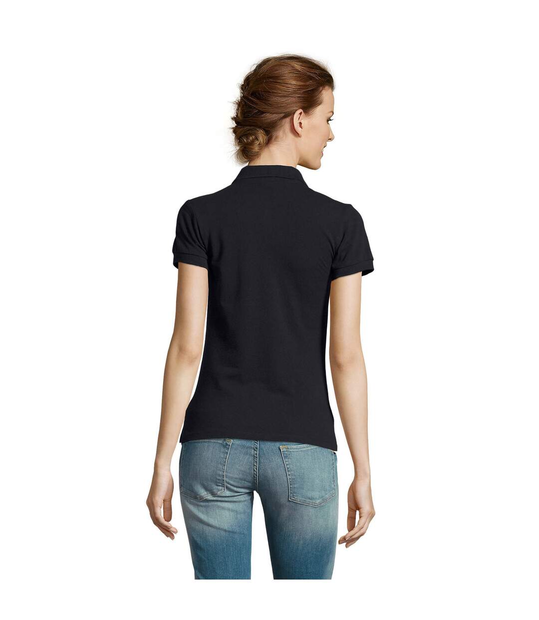 SOLS - Polo manches courtes PEOPLE - Femme (Bleu marine) - UTPC319
