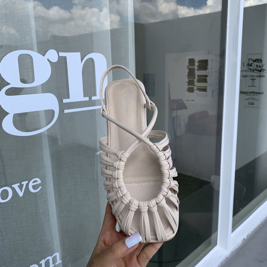 Anran - Platte sandalen met hak