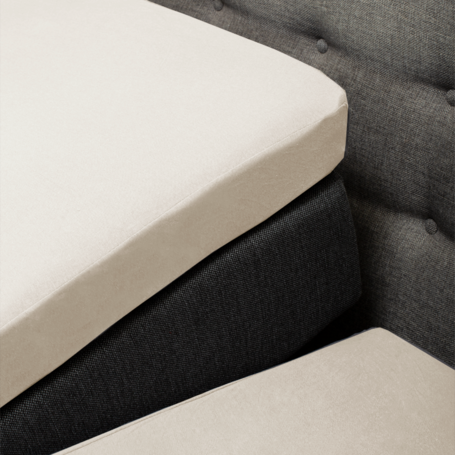 Hoeslaken Katoen - Splittopper - Creme