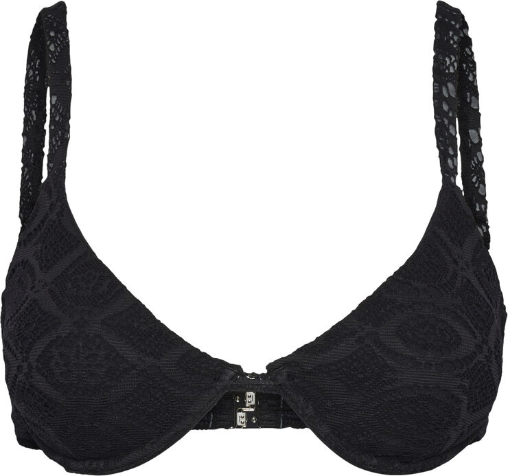 Pieces PCARIANA BIKINI LACE BRA SWW BC Black onyx