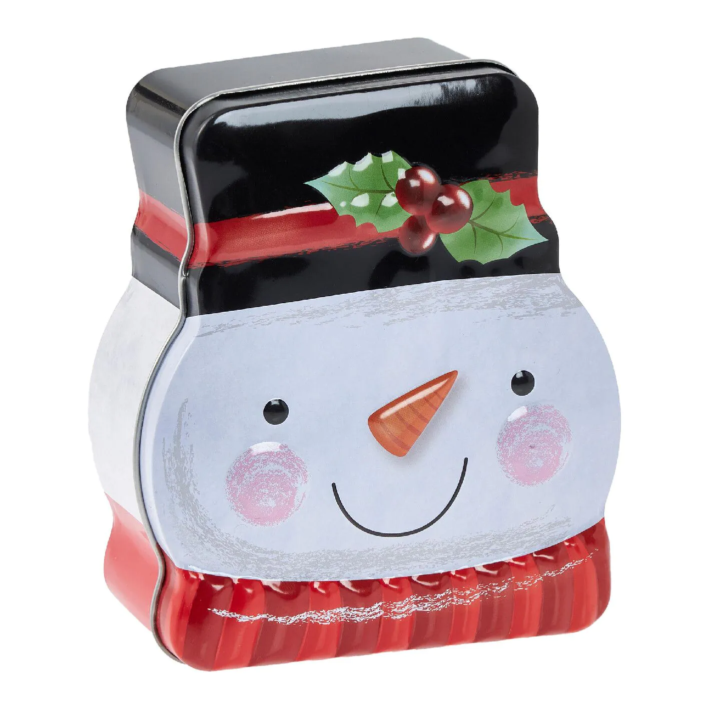 Keksdose Weihnachtsfigur, Schneemann, 13 cm