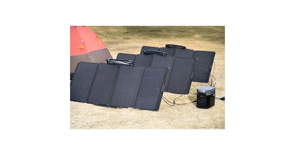 EcoFlow160W zonnepaneel  (Zwart)