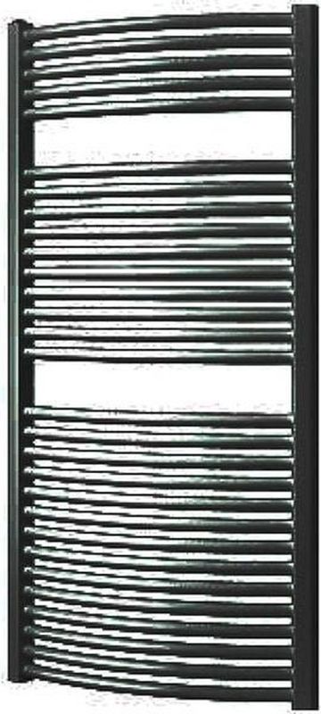 Boss & Wessing - Odro - Designradiator - Black Graphite - Gebogen - 119,6x58,5 cm - 804 Watt