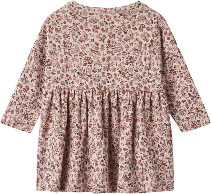 Wheat Jersey Kjole Emmy Pale rose flowers