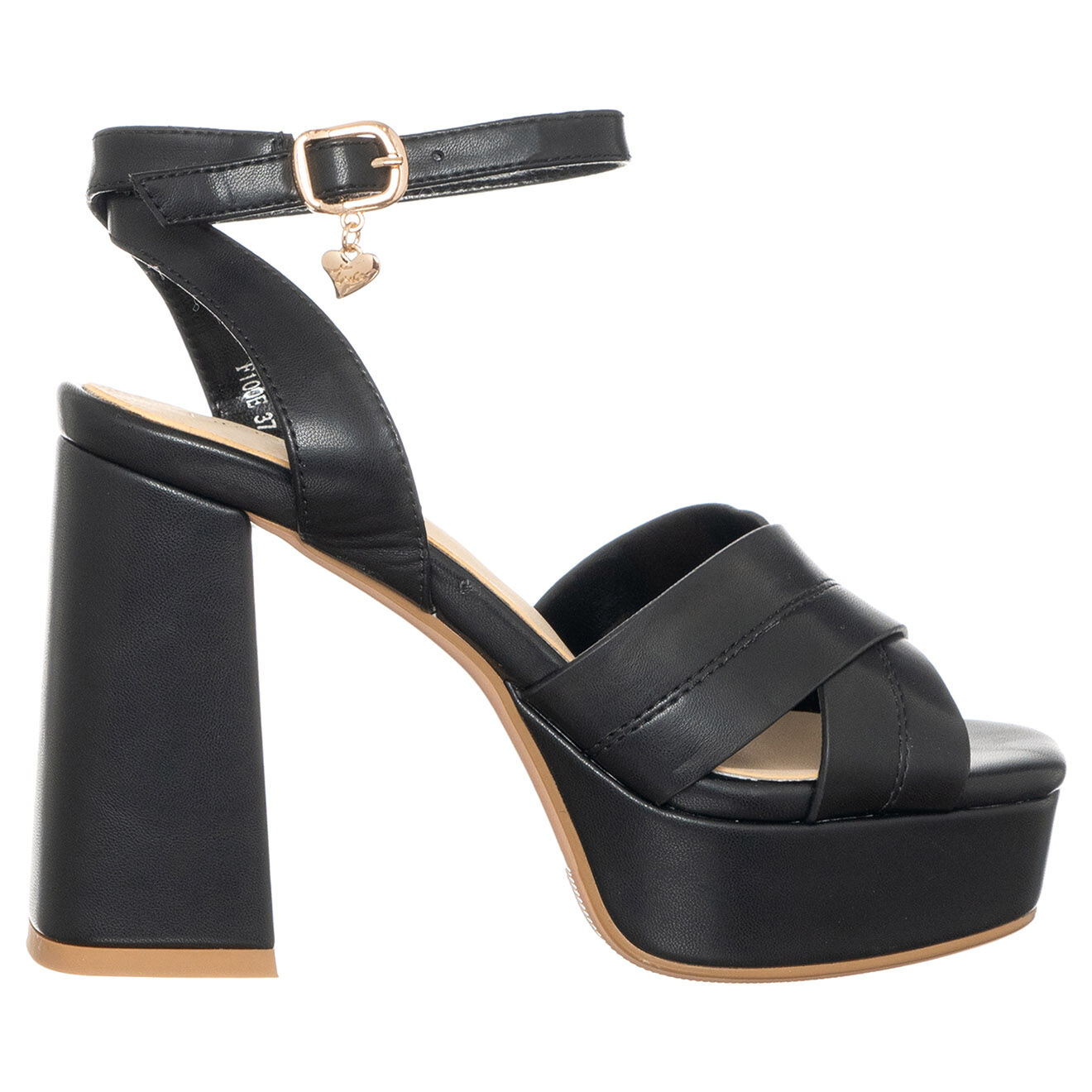 Tua By Braccialini Sandales Jeanne noires - Talon 10.5 cm