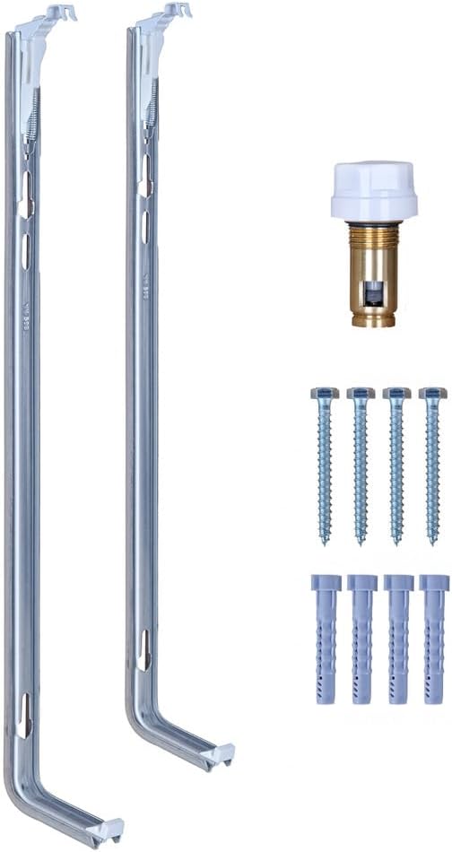 Belrad® Heizkörper Typ 11, flacher Universalheizkörper mit 6 Anschlüssen, modern, kompakt & energiesparend, Wandmontagefähig, ideal für Wohnzimmer, Bad & Gäste-WC, Flachheizkörper weiß 600x600 mm