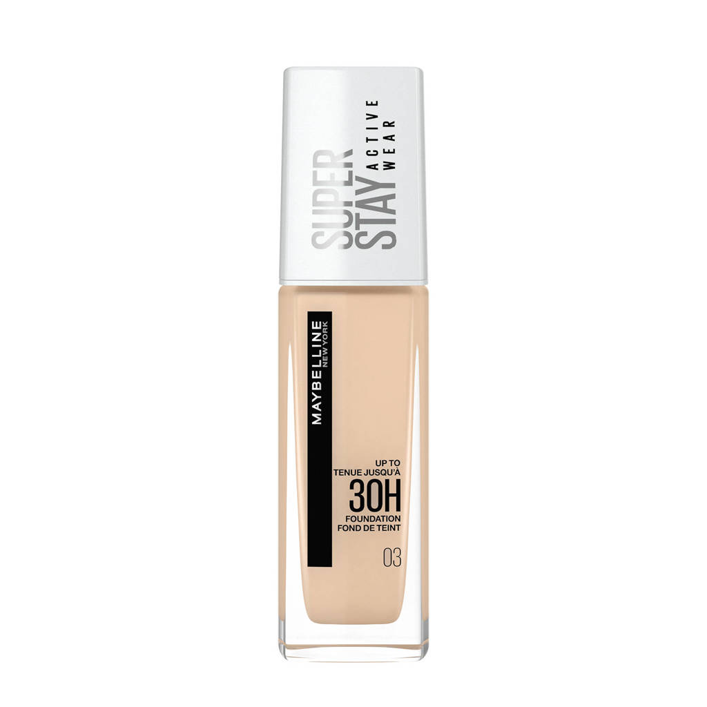 Super leukMaybelline New York - SuperStay 30H Active Wear Foundation - 03 True Ivory - Foundation - 30ml (voorheen Superstay 24H foundation)