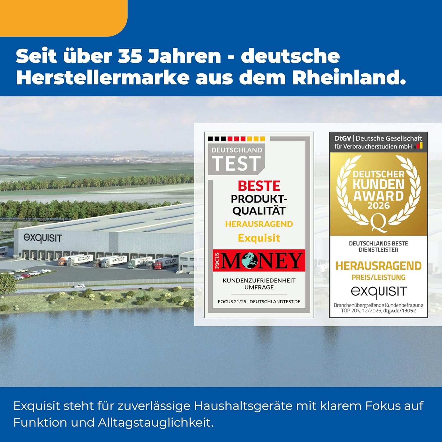 Exquisit Geschirrspüler | 9 Maßgedecke, Energieeffizienzklasse E, 49 dB(A) | schmal, kompakt, 7 Programme, Eco, Intensiv, Kurz, Extra-Trocknung, Startzeitverzögerung | GSP9309-030E weiss