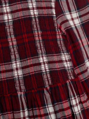 Vestido Tommy Tartan de Manga Comprida
