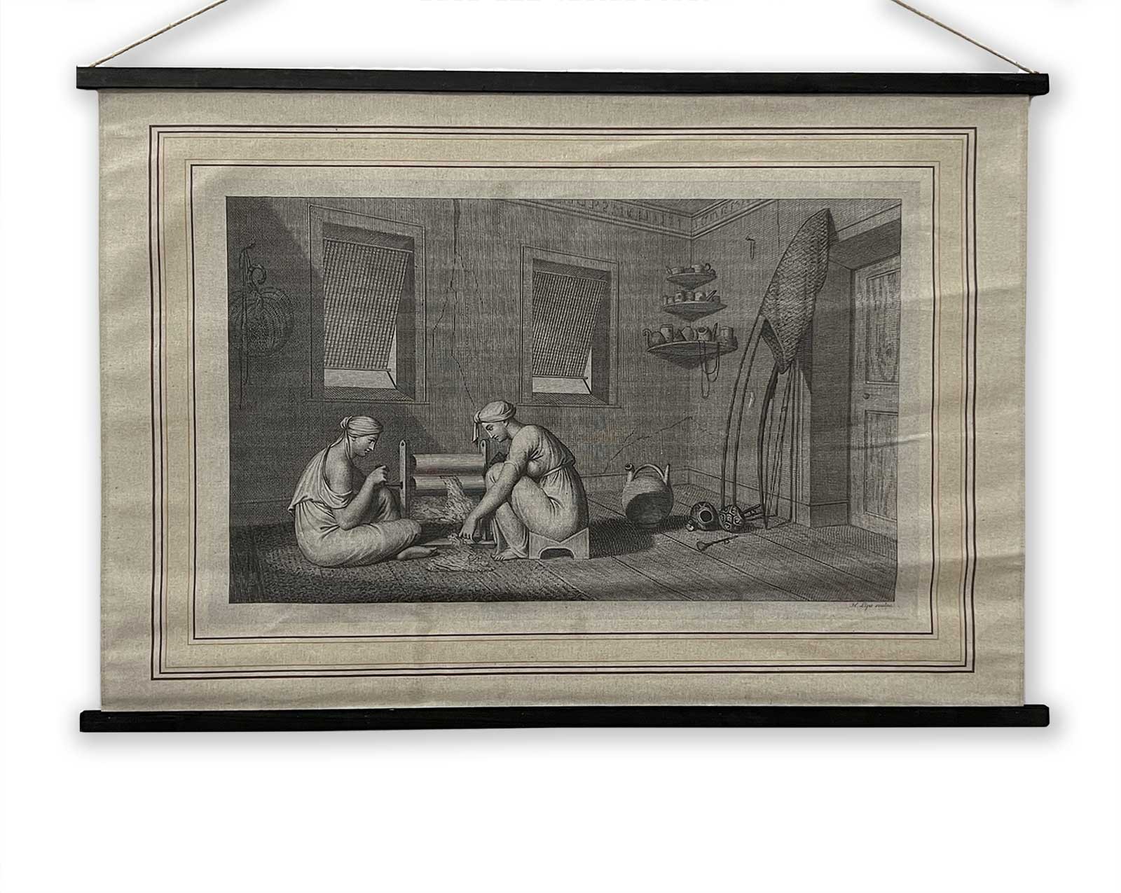 Rollbild 'Interior of a House in Brasil', B 125 cm, H 86 cm von fischer's lagerhaus