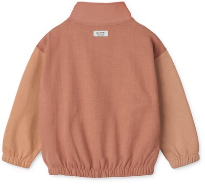 LIEWOOD Cassius Zip Genser, Tuscany Rose Multi Mix