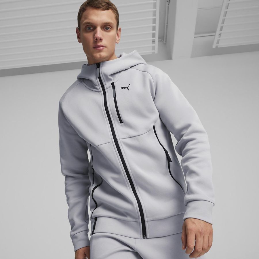 PUMA Sweat à Capuche Pumatech Full Zip - Gris/Noir