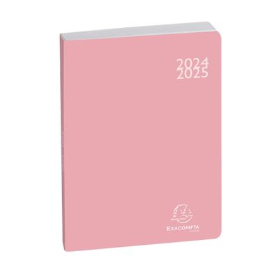 Agenda Soft Harmony - 1 jour par page - 12 x 17 cm - rose - Exacompta