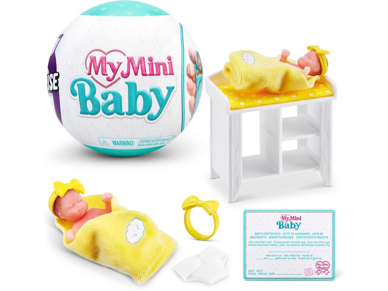 Zuru 5 Surprise My Mini Baby Series 1 assortiert Realistische Mini-Babys inkl. Zubehör