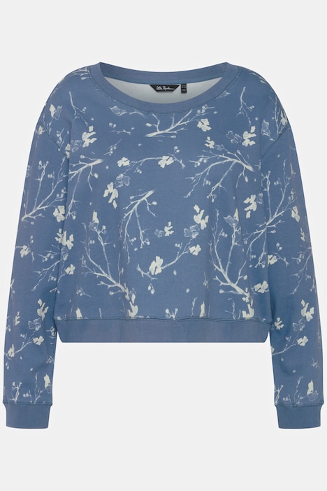 Sweatshirt, Oversized, kurz, Rundhals, Langarm