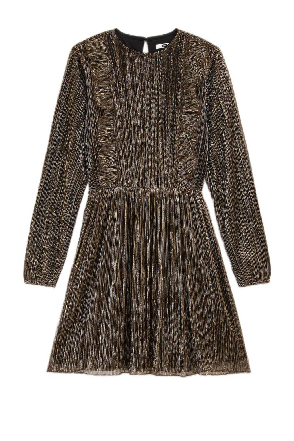 WE Fashion semi-transparante jurk goud