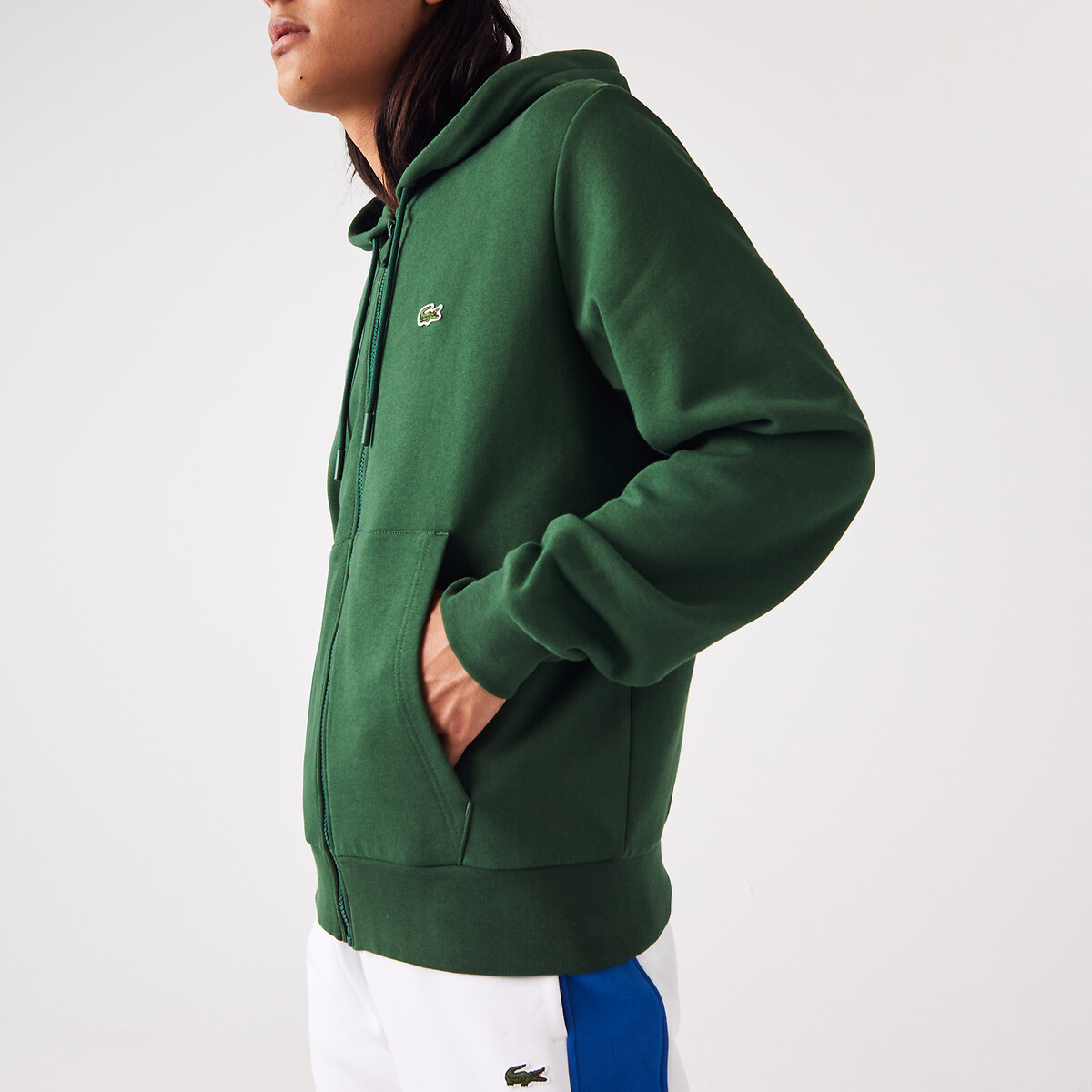 LACOSTE<br>Moletom com zíper em katoen