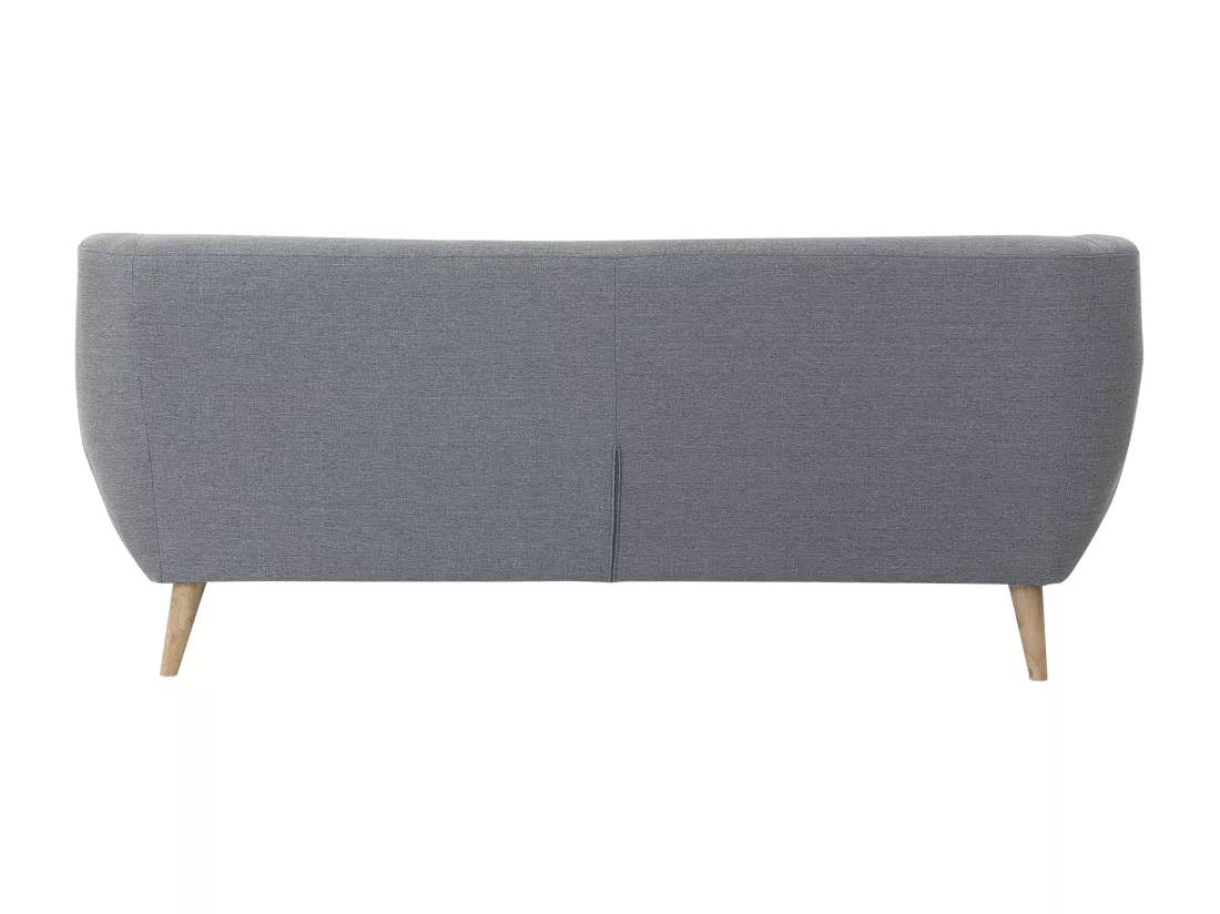 Canapé 3 places en tissu gris clair MOTALA