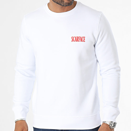 Sweat Crewneck Poster Blanc