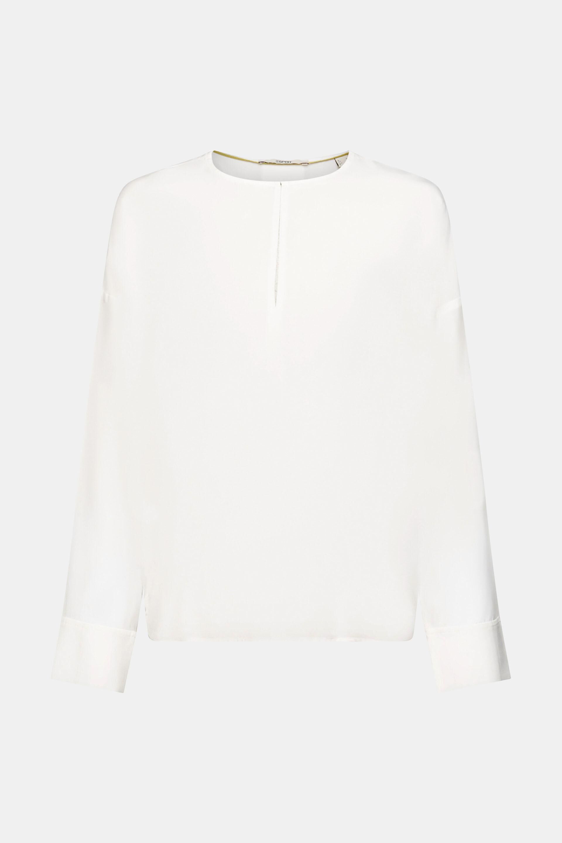 Blouse à encolure fendue, LENZING™ ECOVERO™