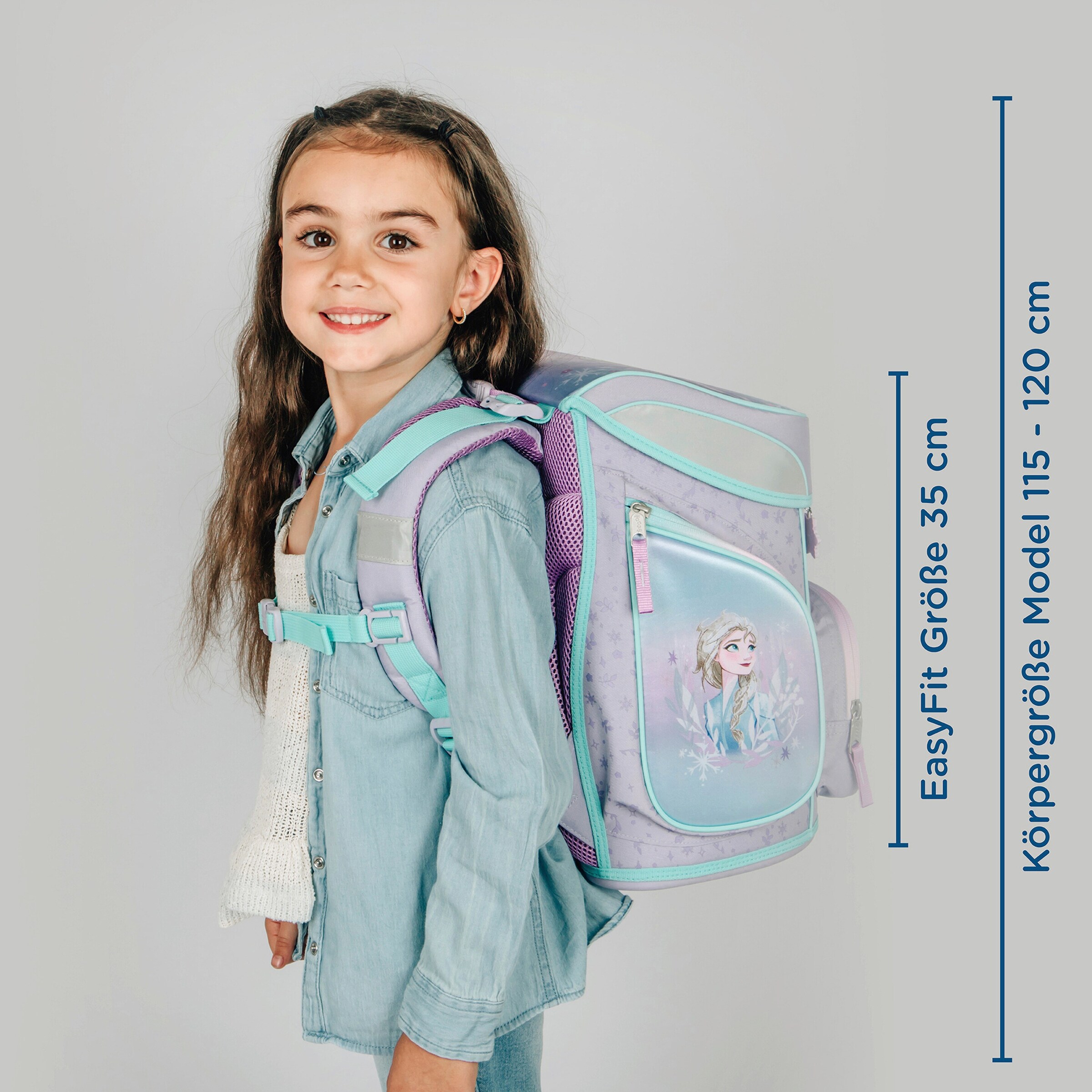 Scooli Schulranzen Set EasyFit, 5-teilig pastell blau - Frozen