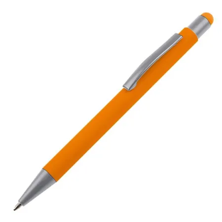 Easy Gifts Touchpen Kugelschreiber aus Metall, orange, 10 Stück
