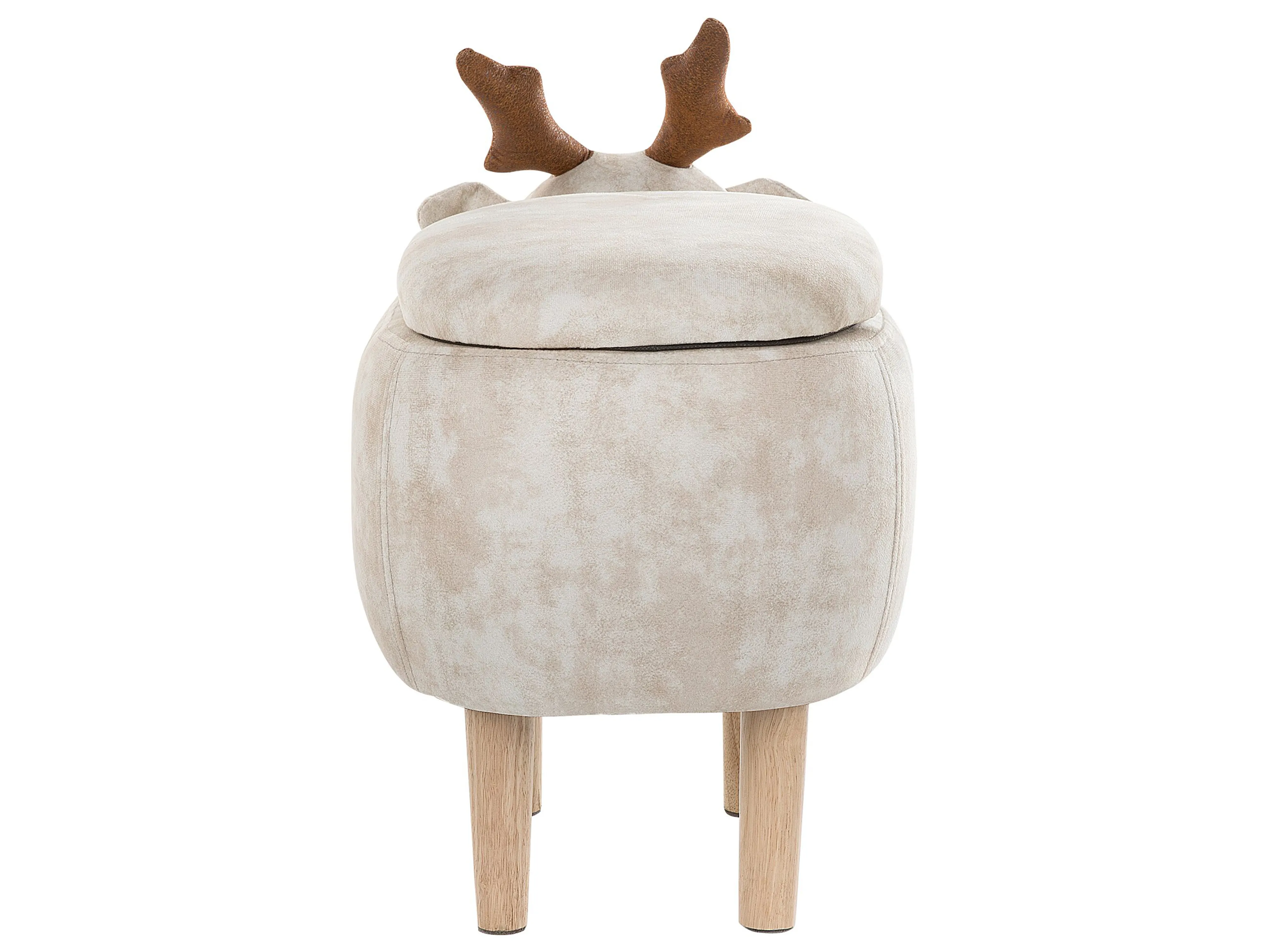 Dierenpoef met opbergruimte REINDEER Stof Beige Rendier