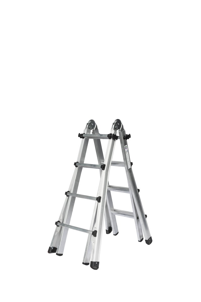 PROREGAL 4-delige telescopische ladder zonder dwarsbalk 4 x 4 sporten
