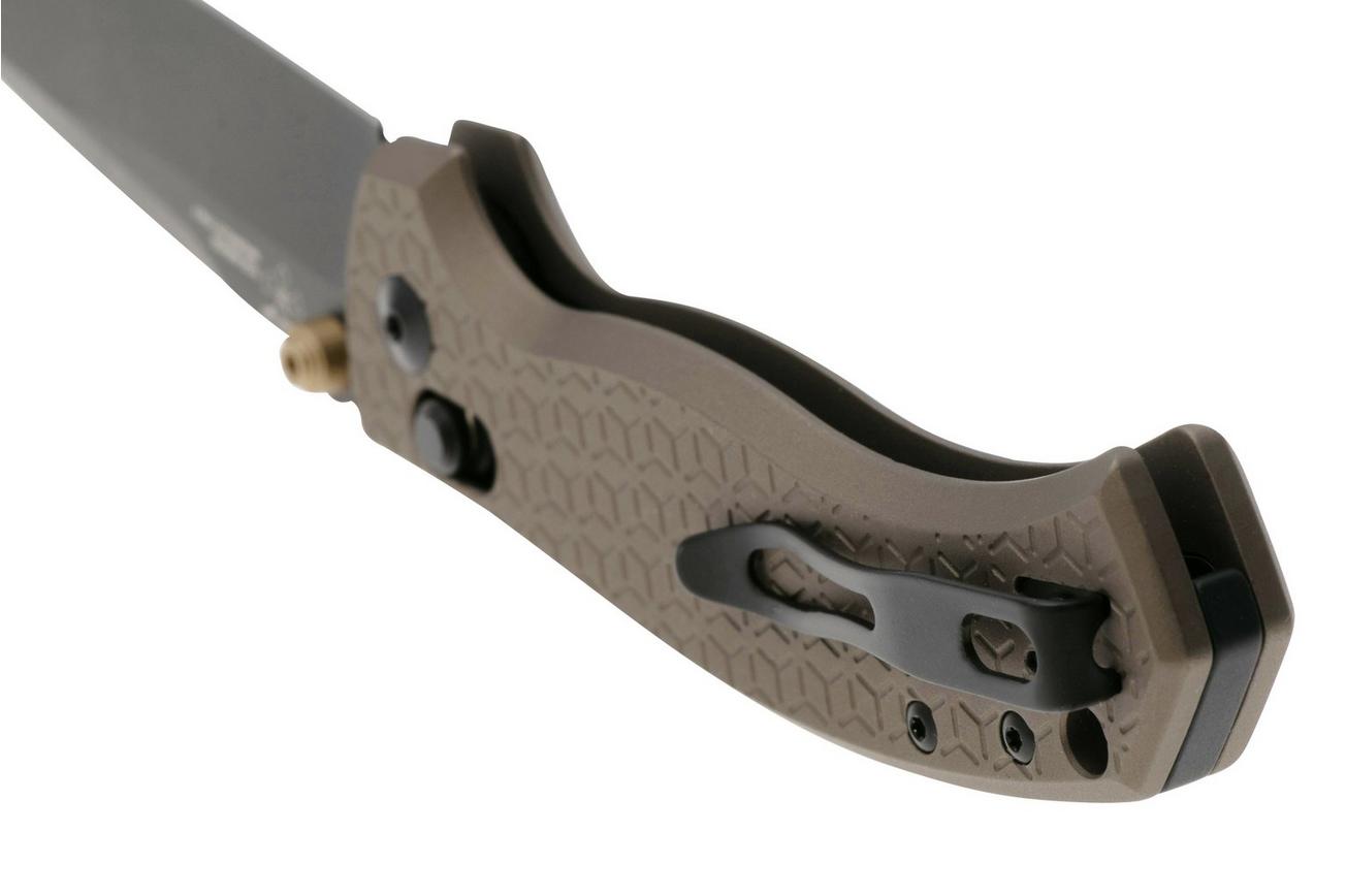 Fox Knives Anzu FX-560-ALBR CPM MagnaCut Black PVD, Aluminium Bronze zakmes, Les George design