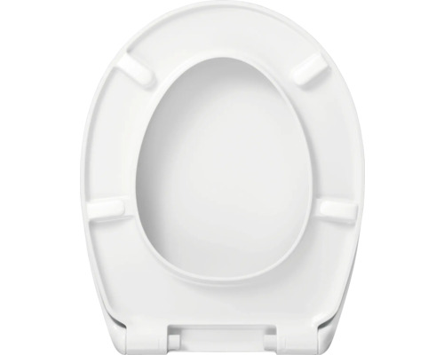 REIKA Ida toiletzitting, wit, met soft-close mechanisme en Quick&Clean, ovale vorm