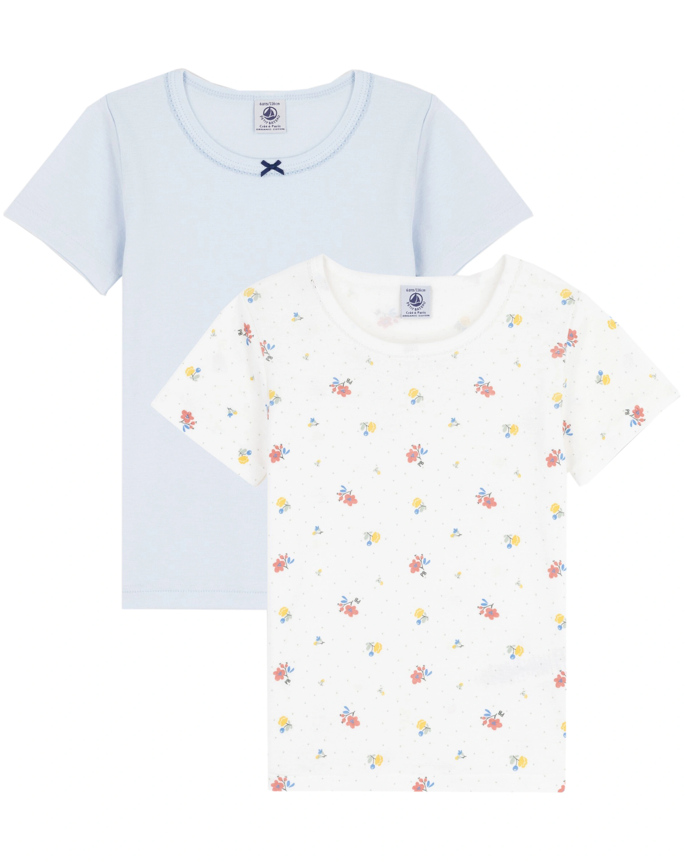 Unterhemd MINI JOLIE 2er-Pack in marshmallow/fraicheur