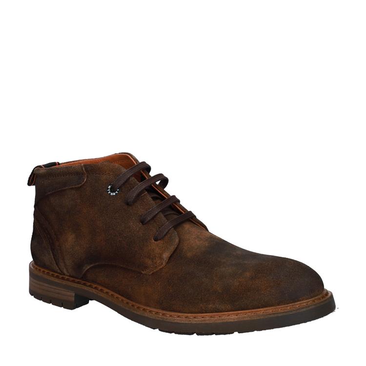 Berkelmans Oporto Dark Brown Suede Bruin