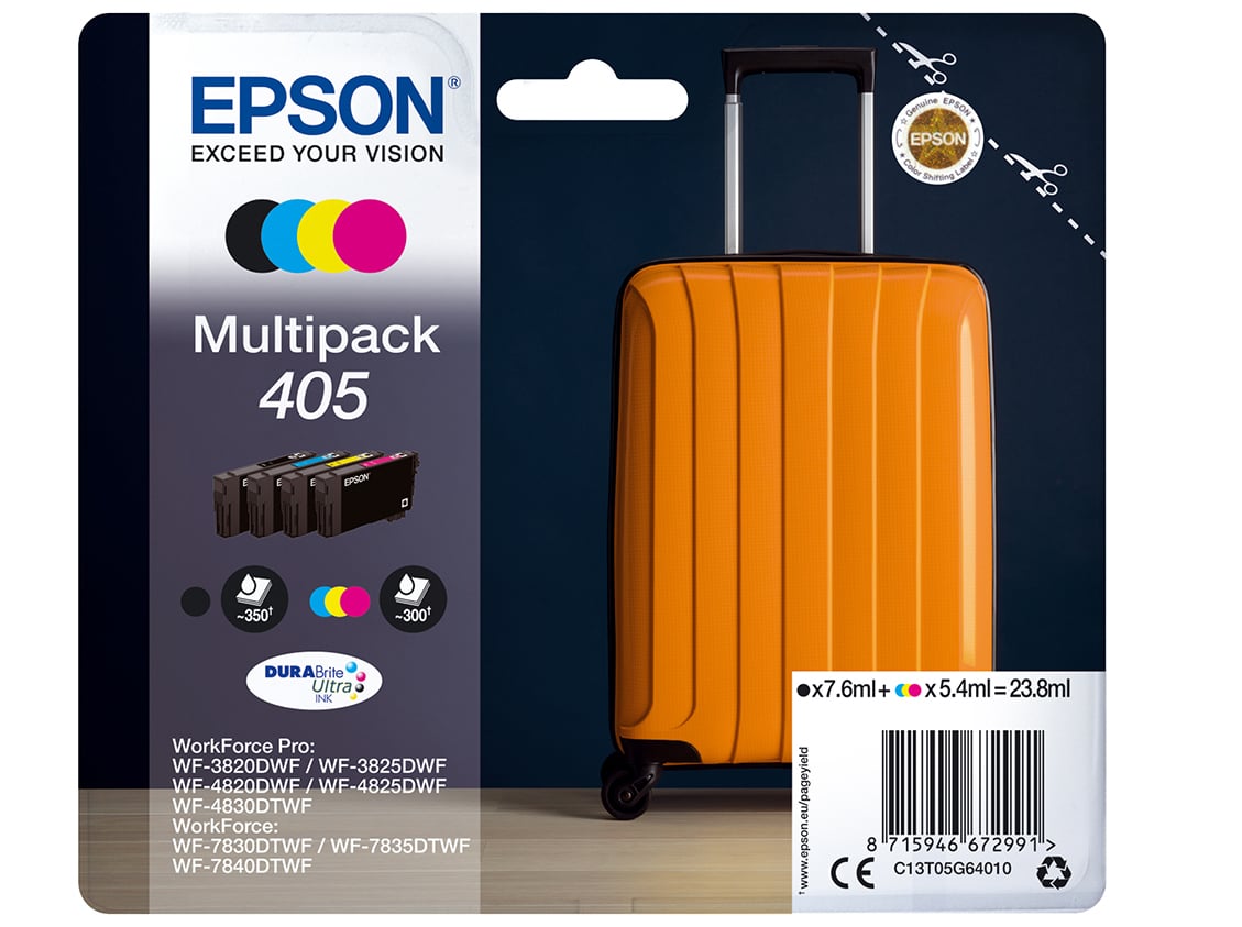TINTEIRO ORIGINAL EPSON DURABRITE MULTIPACK 405