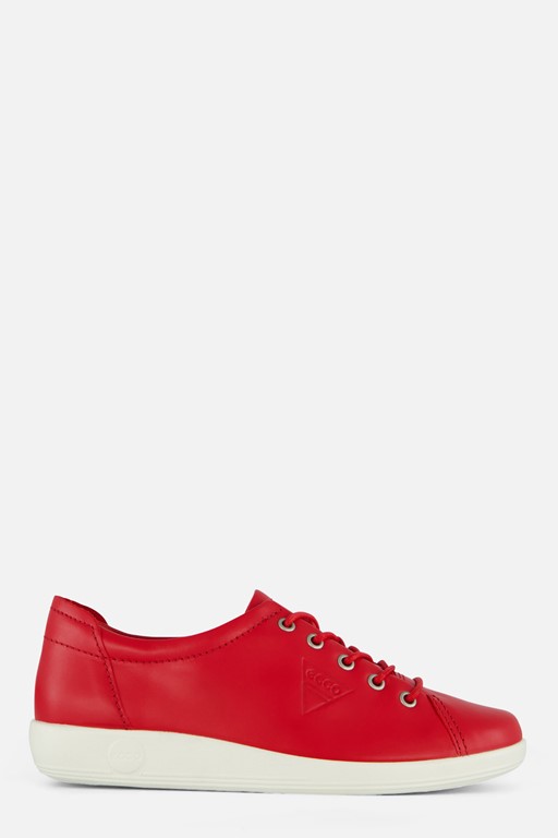 Ecco Soft 2.0 Sneakers rood Leer