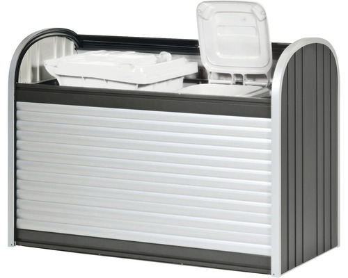 Biohort StoreMax 160 bakken opbergbox, 163x78x120 cm, donkergrijs metallic