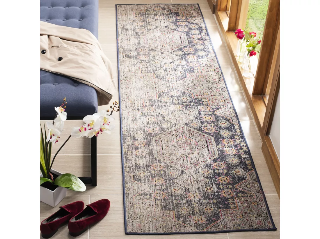 Tapis Black & Multi 69 X 244 cm - Annik