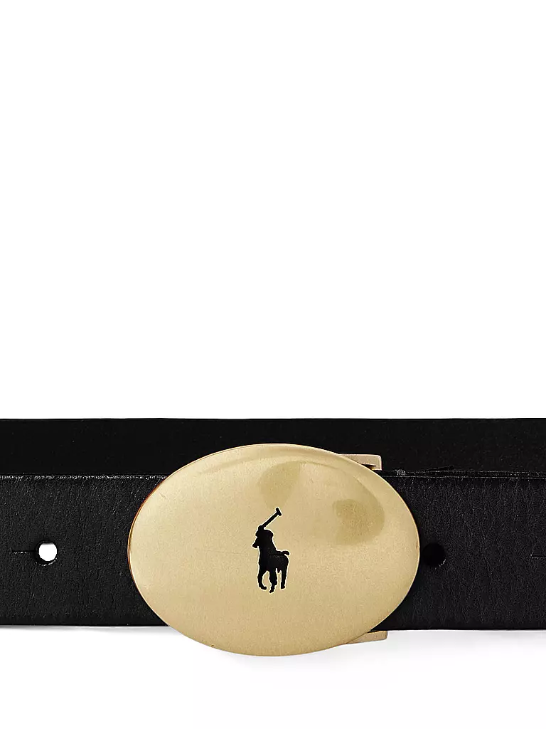 POLO RALPH LAUREN Ledergürtel schwarz