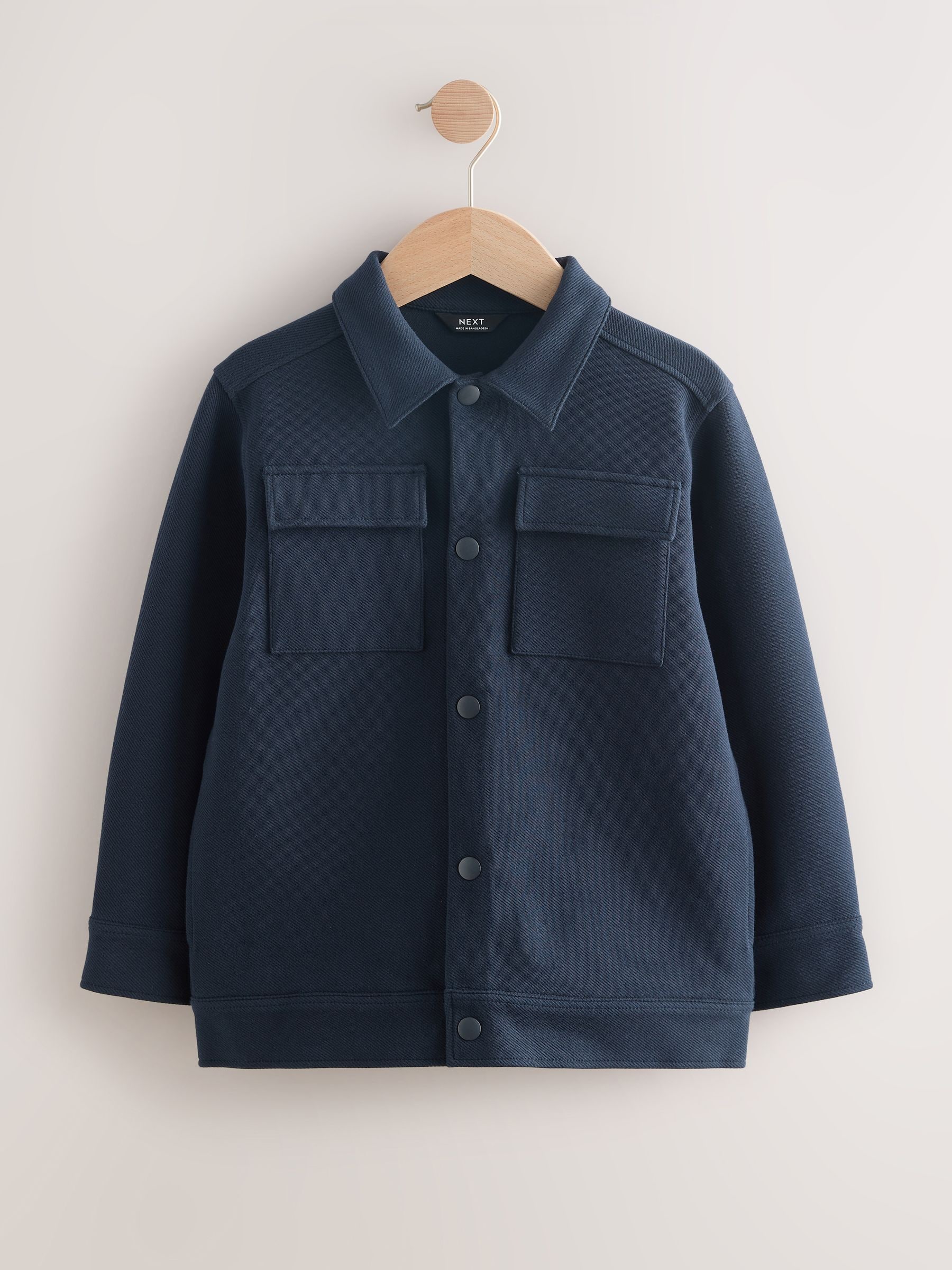 Marineblauw - Modieus overshirt (3 - 16 jr)