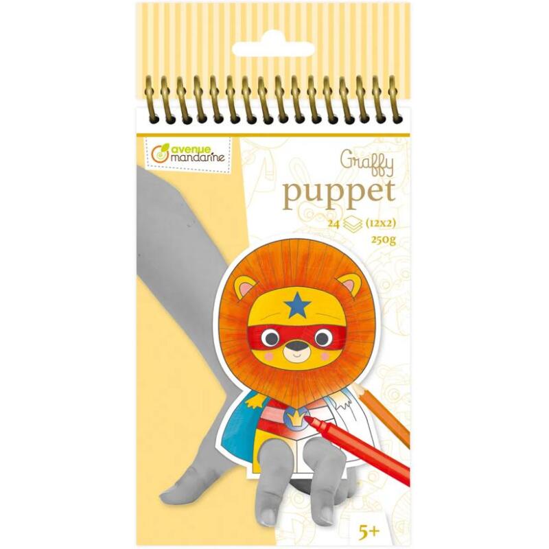 Graffy Puppet, Animaux Super Héros - Jaune
