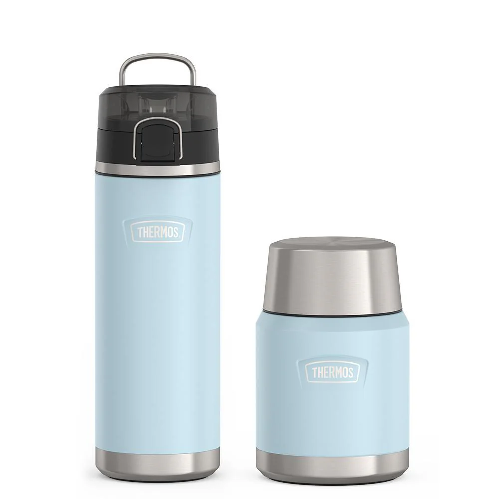 24oz ICON™WATER BOTTLE WITH SPOUT - GLACIER,16oz ICON™ FOOD JAR -GLACIER