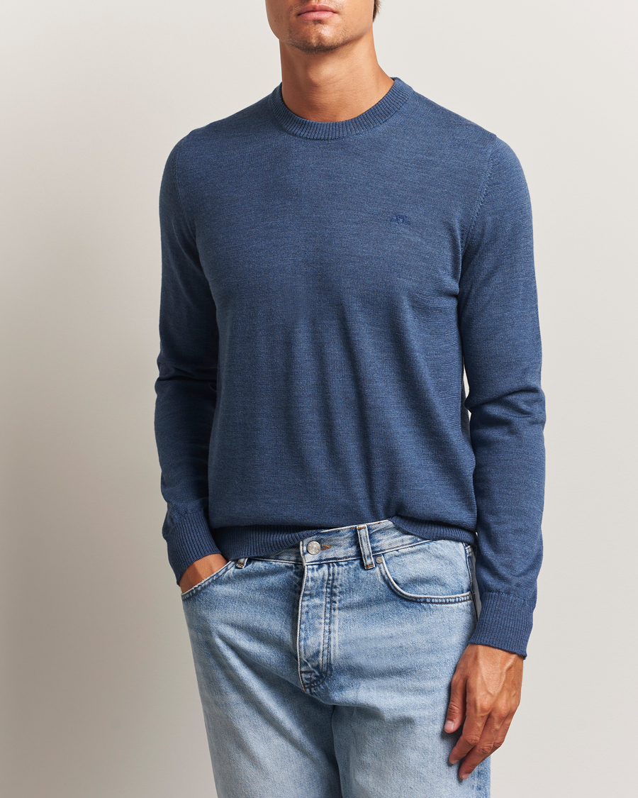 J.Lindeberg Keane Merino Crew Neck Vintage Indigo