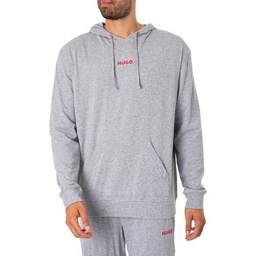 BOSS - Conjunto Con Capucha Lounge Linked Gris