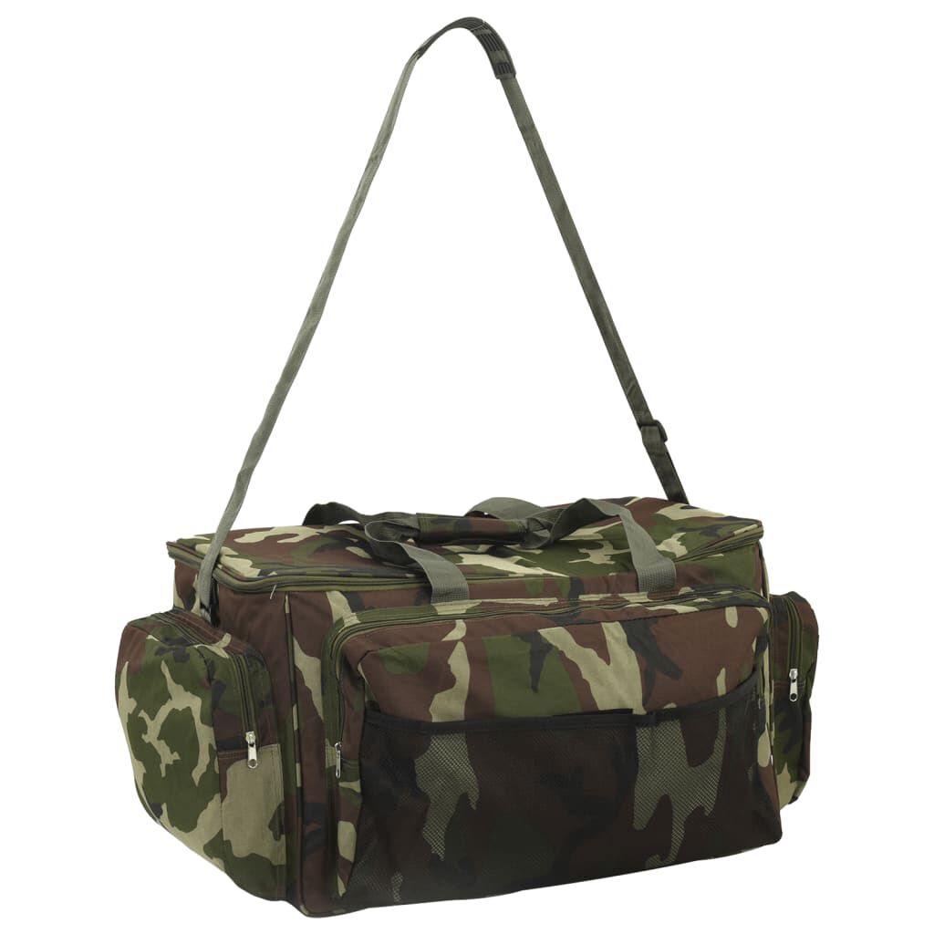 vidaXL Viszak, waterdicht, groen camouflage, Oxford stof