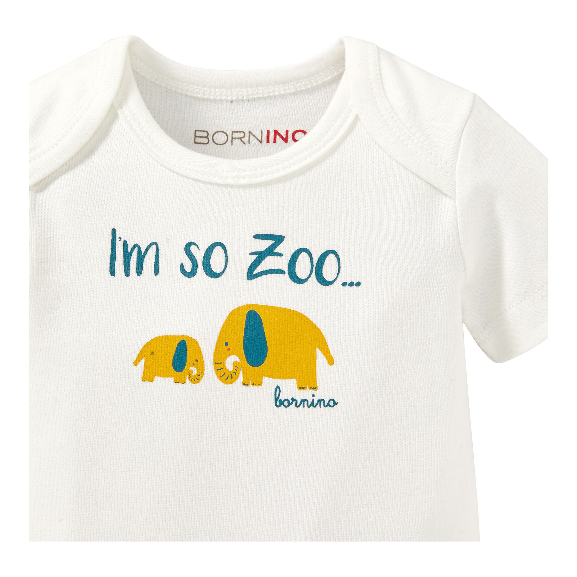 Bornino - ZOO 2er-Pack Bodys kurzarm Zoo