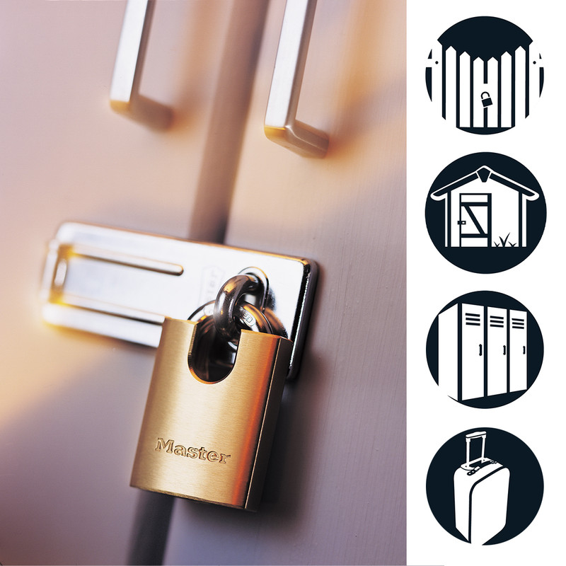 Master Lock hangslot met versterkte beugel Koper, 50mm