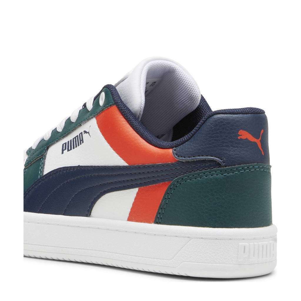 Puma Caven 2.0 Blocksneakers wit/donkergroen/donkerblauw