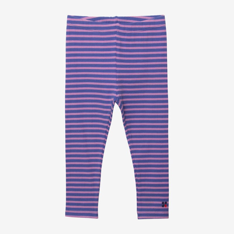 Leggings bébé fille violet rayé Catimini Mauve Violet