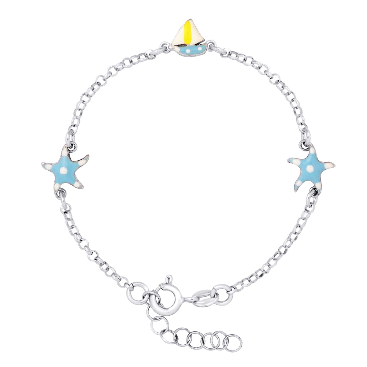 Bracelet BATEAU & ÉTOILE DE MER - Argent 925