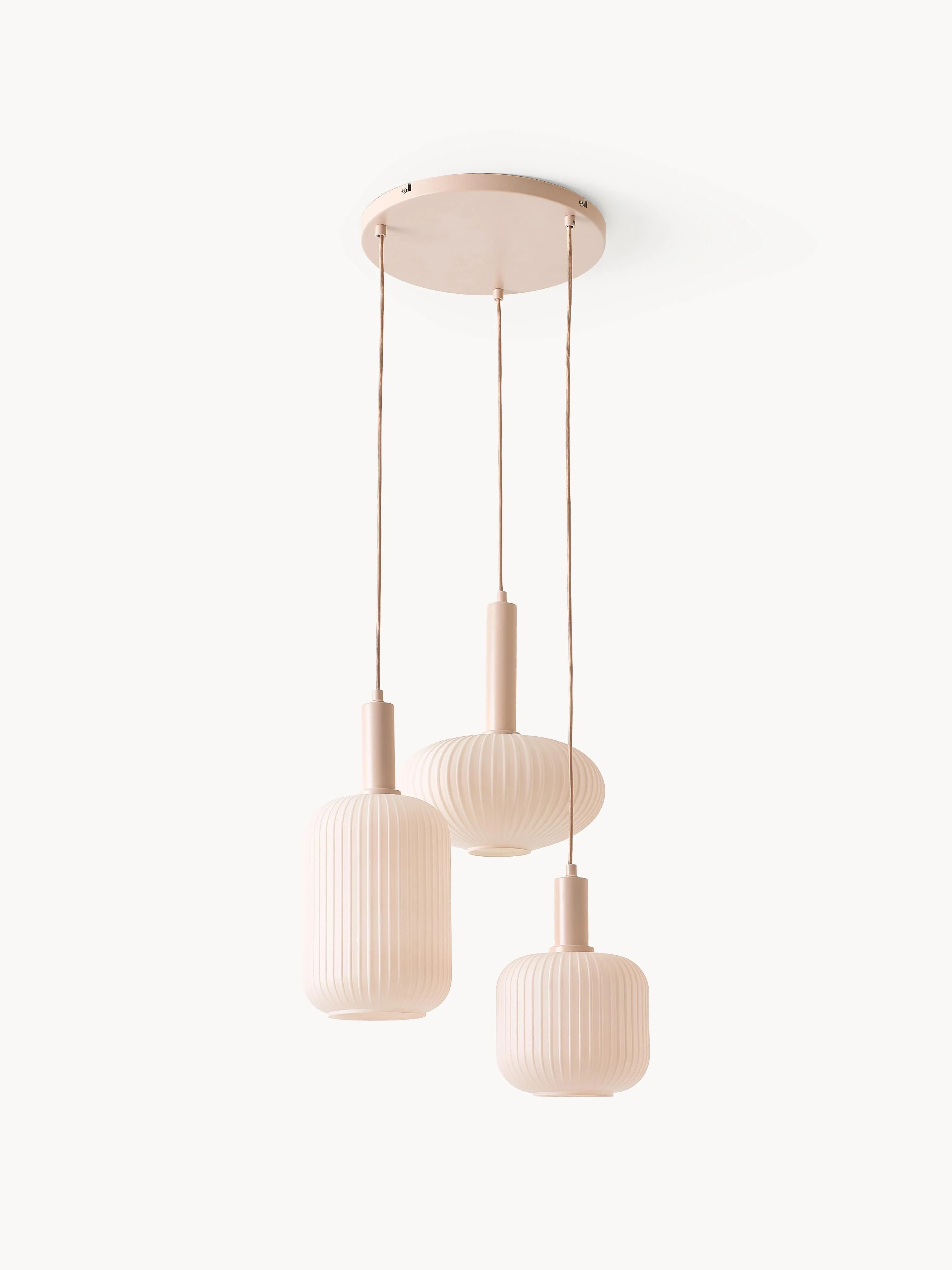 Cluster hanglamp Candela van opaalglas 2